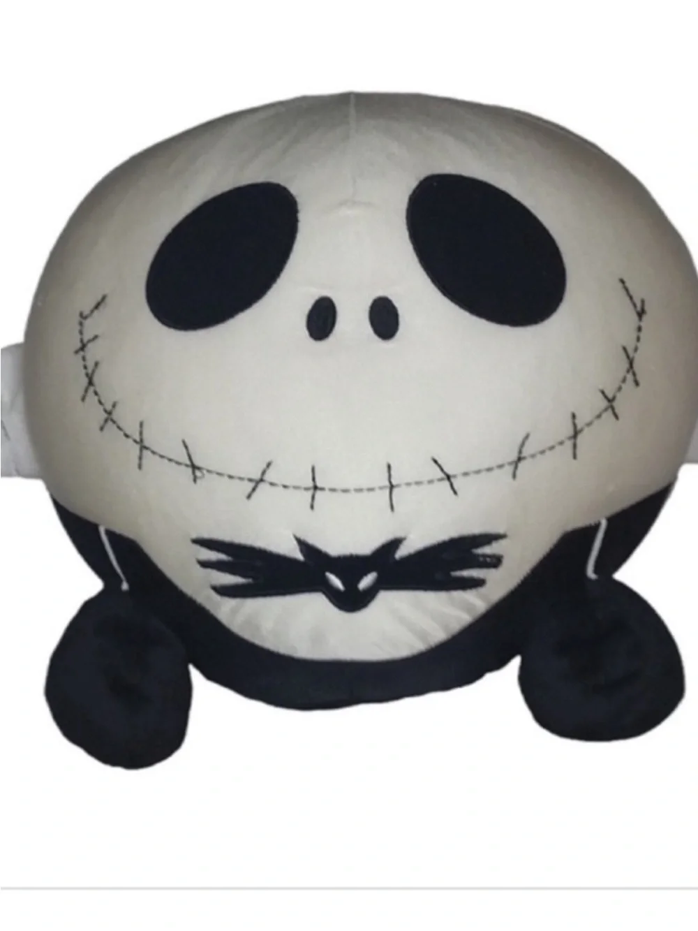 Disney Black & White Jack Skellington Plush Cushion beanbag